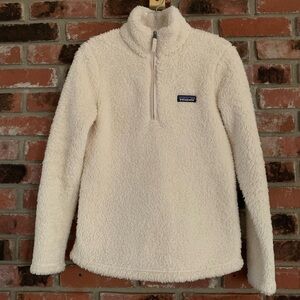 Patagonia Womens Los Gatos Cream Off White 1/4 Zip Pullover Sz XS